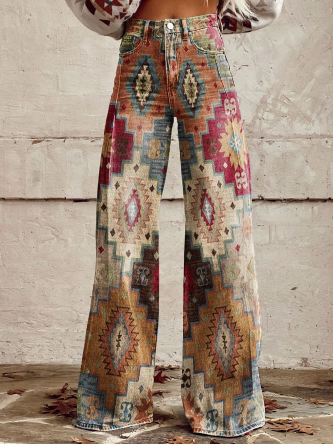Denise | Pantaloni a zigzag retro