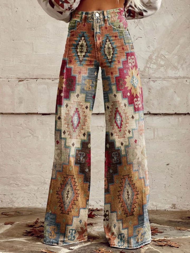 Denise | Pantaloni a zigzag retro