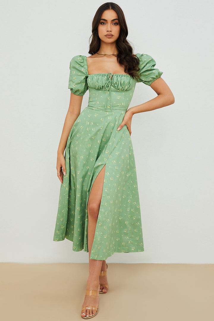 Aviana - Abito con Maniche Puff Bloom
