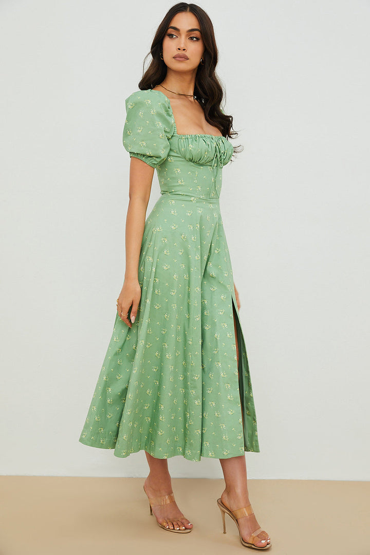 Aviana - Abito con Maniche Puff Bloom