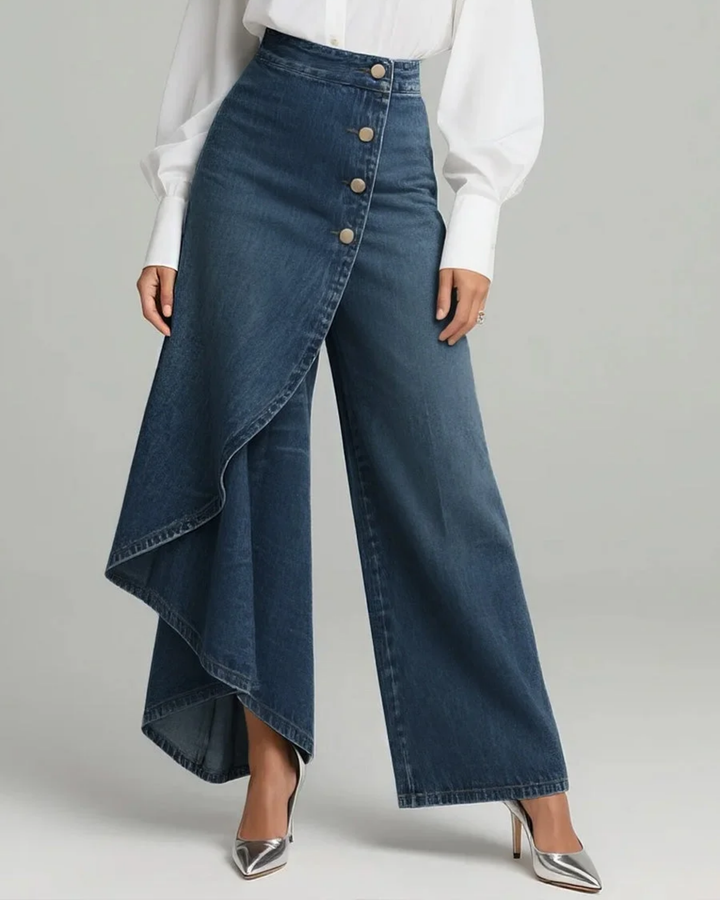 Teresa - Pantaloni Jeans Avvolgenti