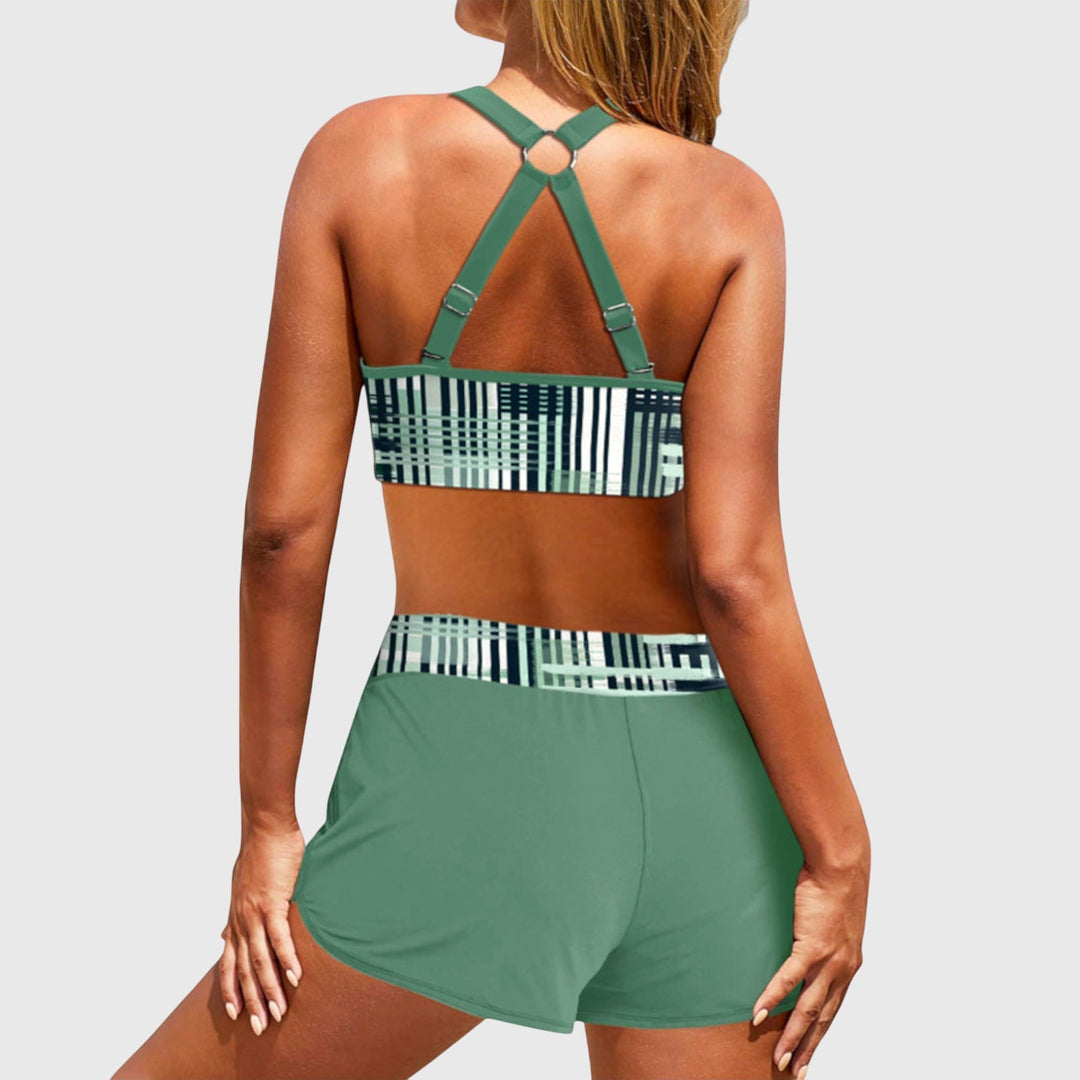 Janelle | Bikini a Vita Alta Pieghettato