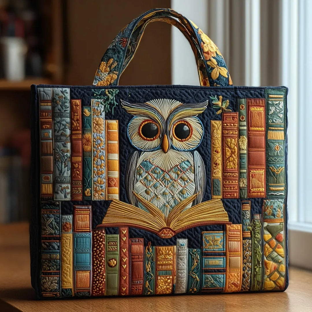 Borsa Artigianale - Gufo e Libro Vintage