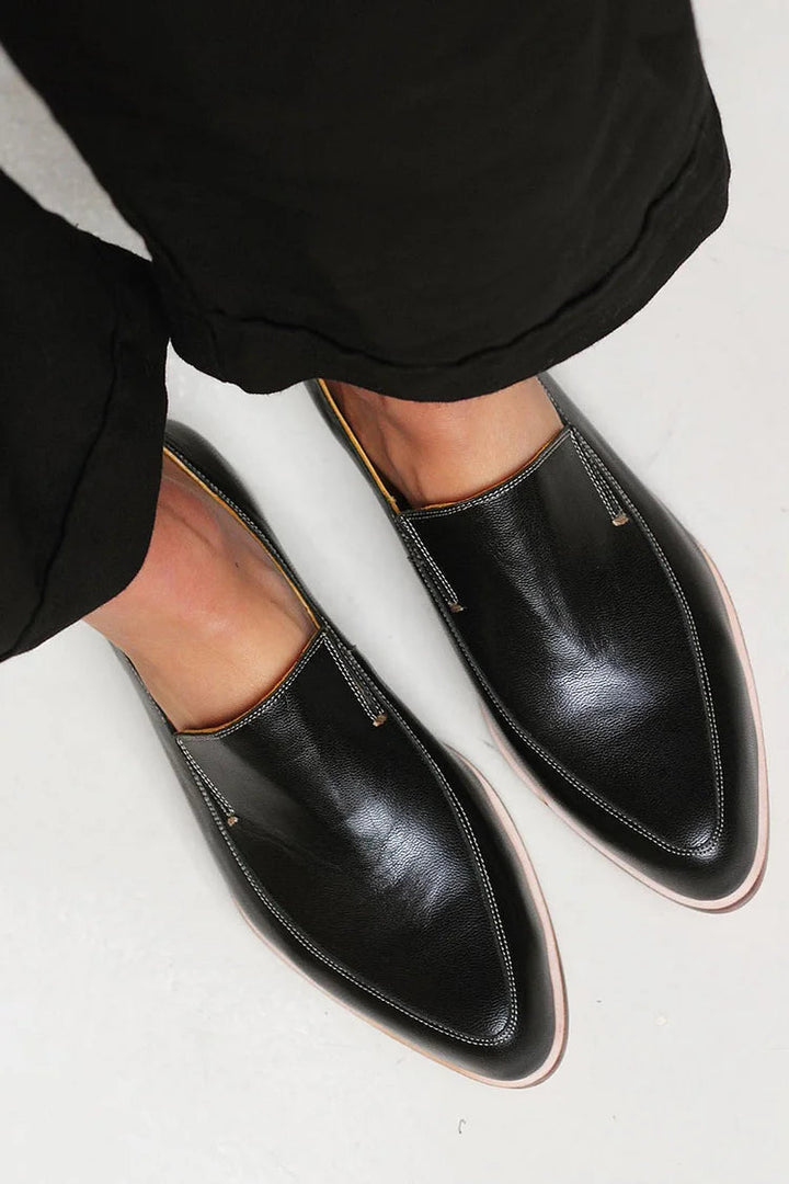 Zofia - Mocassino Patchwork Nero