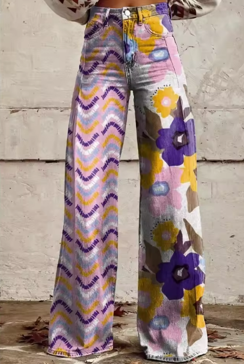 Jasmijn | Pantaloni floreali primaverili