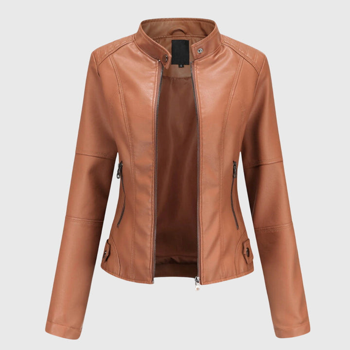 Giorgina™ - Giacca in Pelle Elegante per Donne