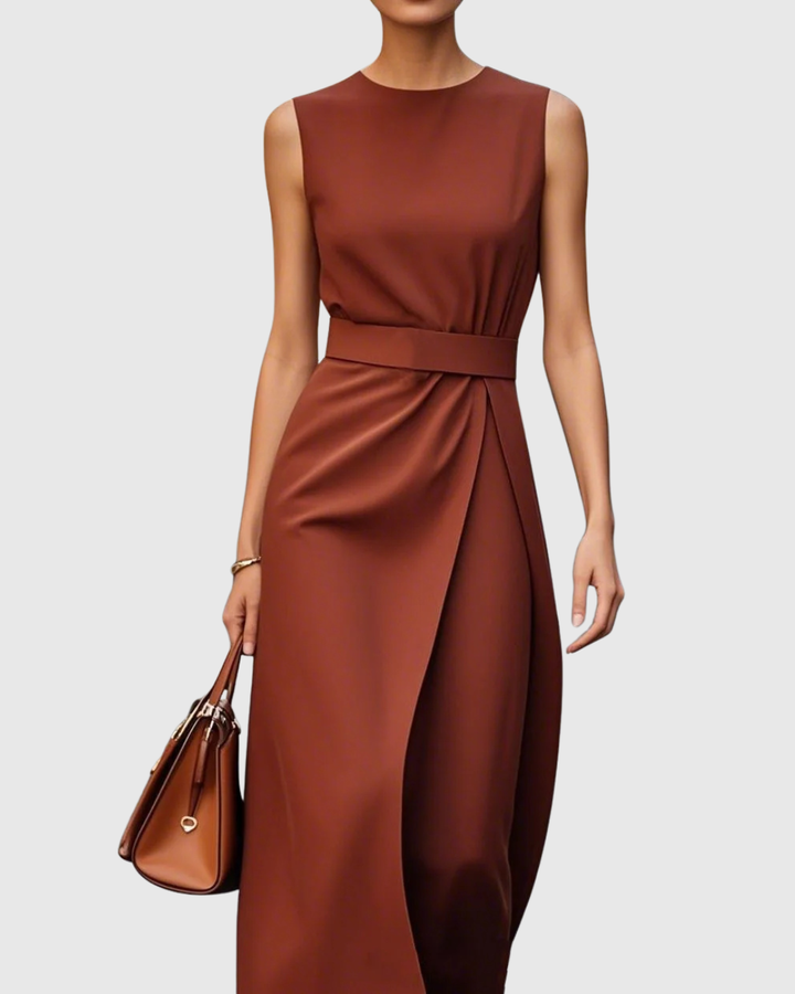 Frieda - Abito elegante con scollo rotondo