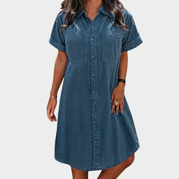 Isabella - Morbido vestito estivo in denim