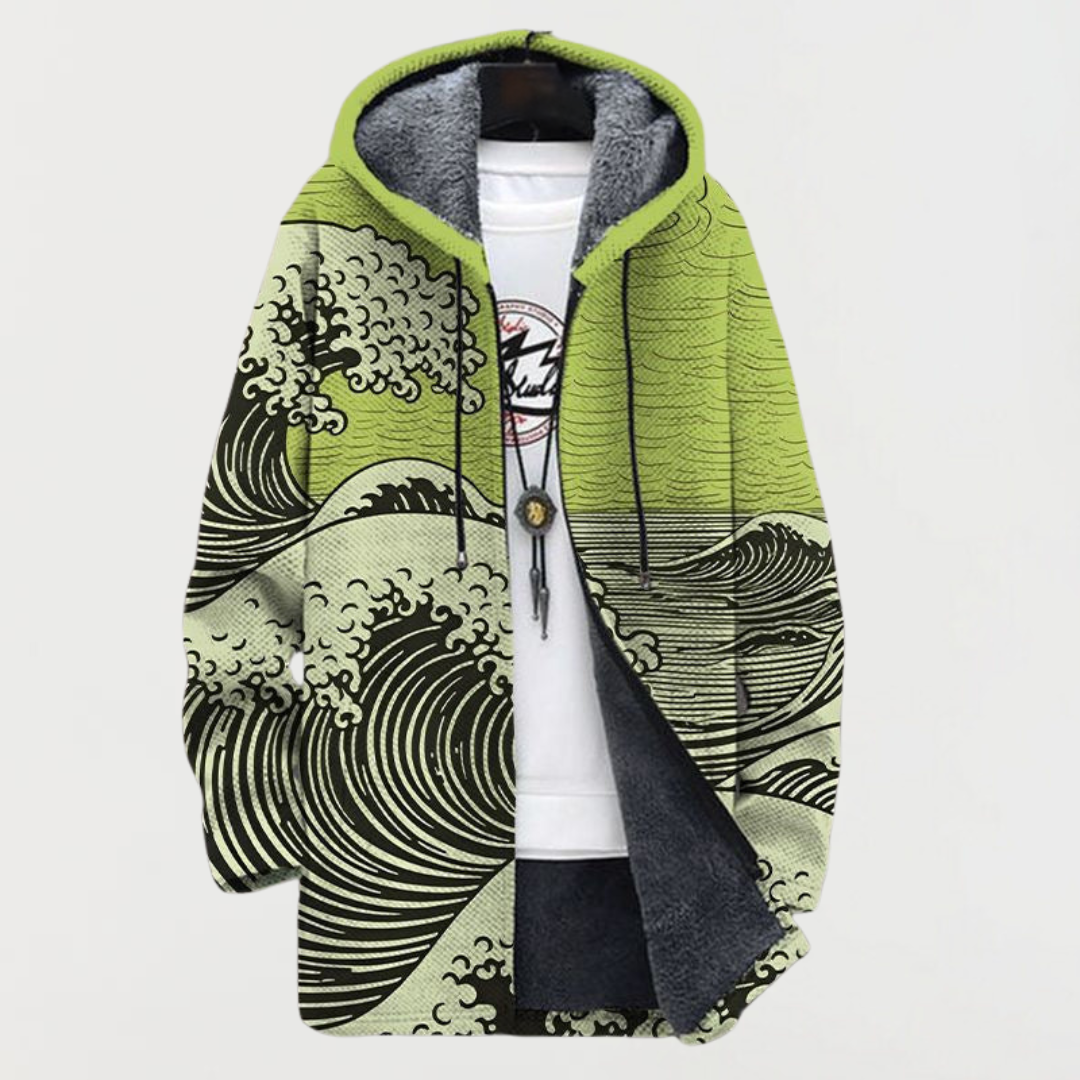 Silvia | Cappotto con motivo a onde