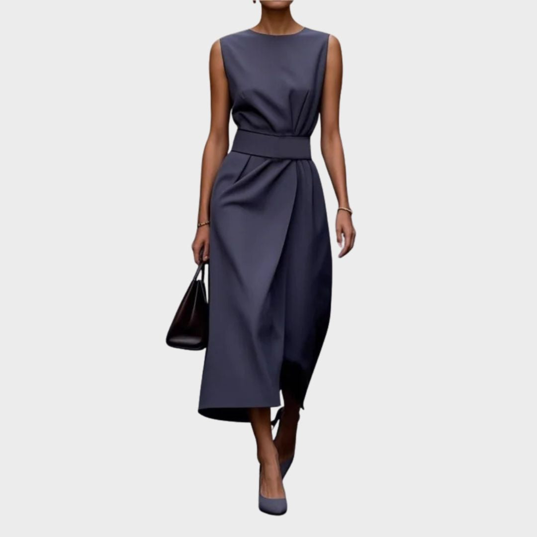 Frieda - Abito elegante con scollo rotondo