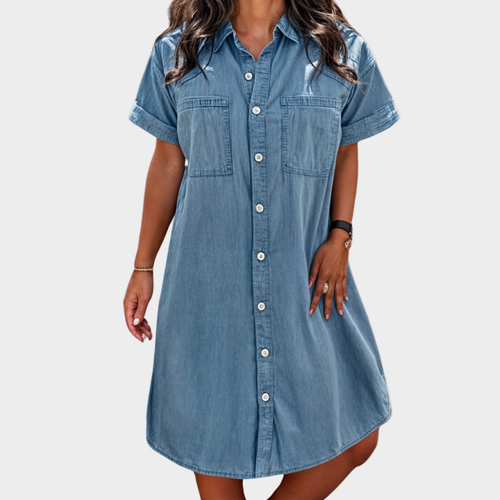 Isabella - Morbido vestito estivo in denim
