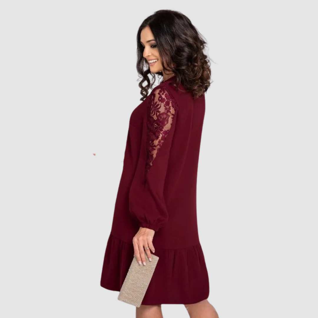 Hanna - Abito midi con pizzo