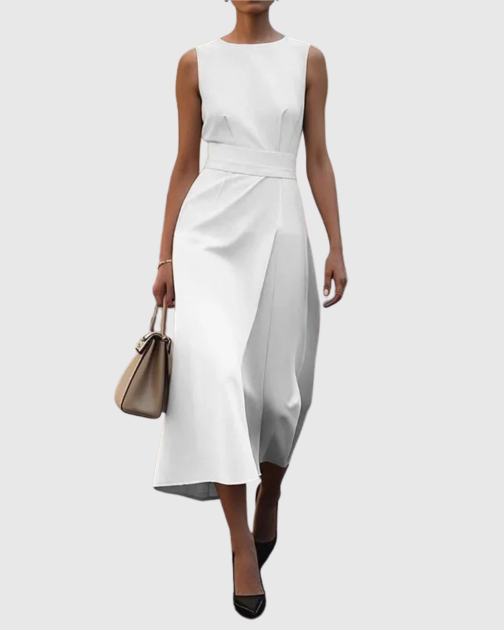 Frieda - Abito elegante con scollo rotondo