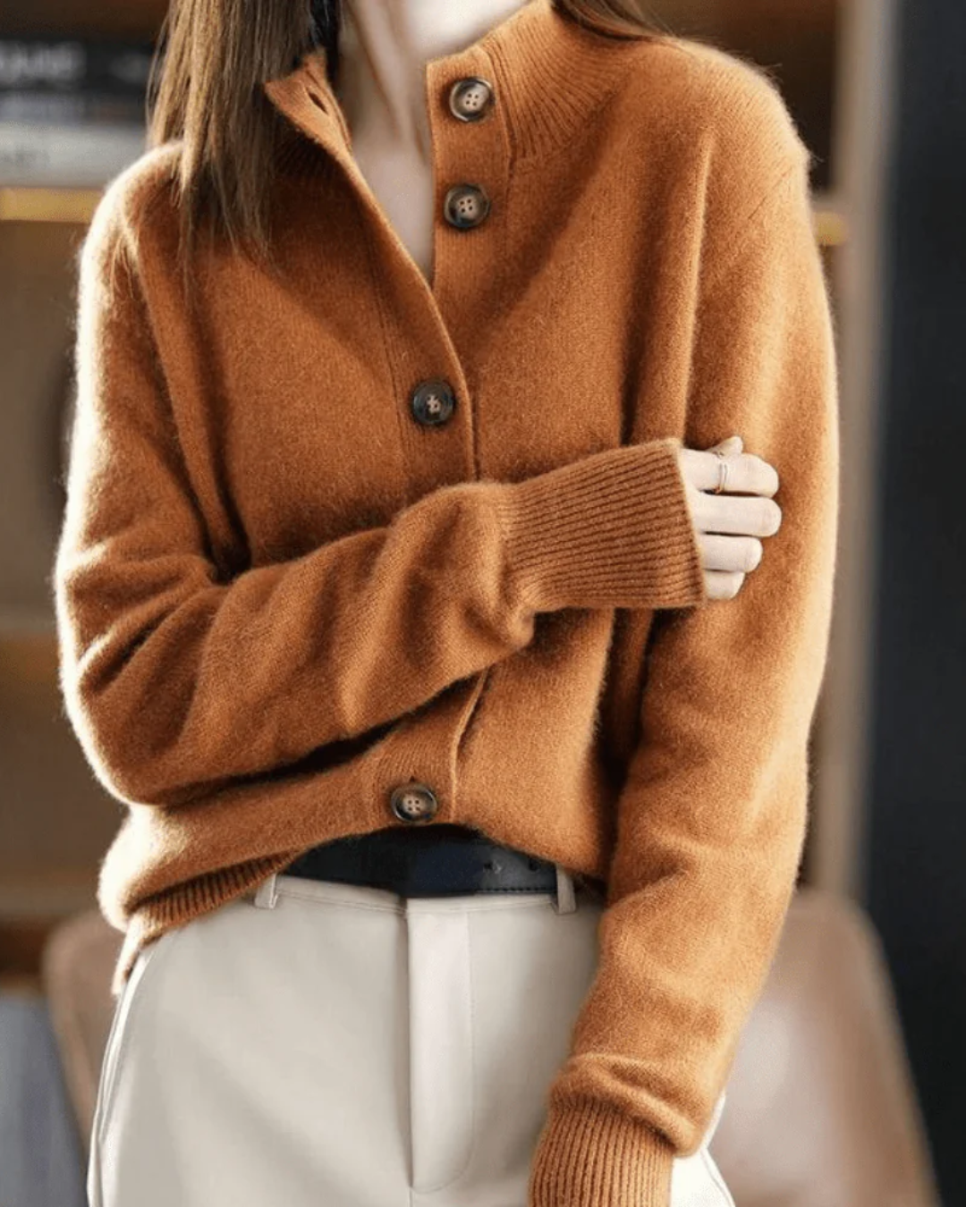 Claire | Cardigan in Cashmere Stile Retrò