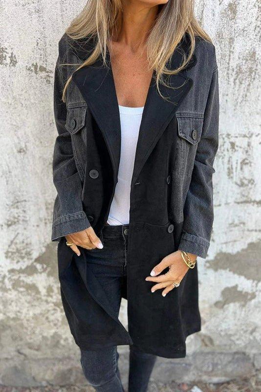 Ginevra - Cappotto denim bicolore