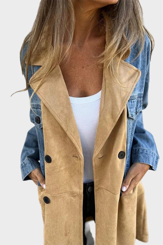 Ginevra - Cappotto denim bicolore