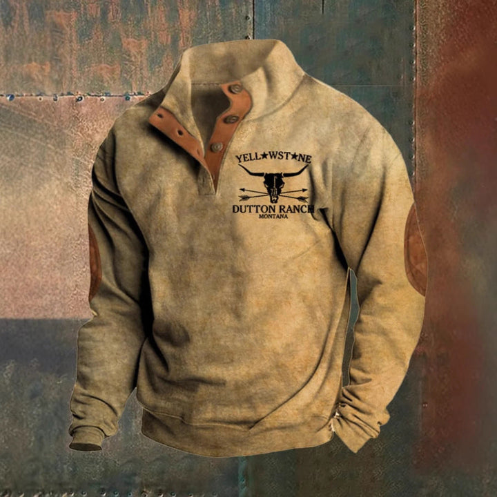 Augusto | Felpa beige con collo alto