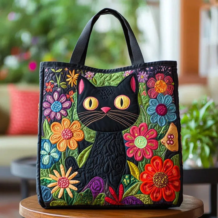 Borsa Artigianale - Gatto Nero Magico