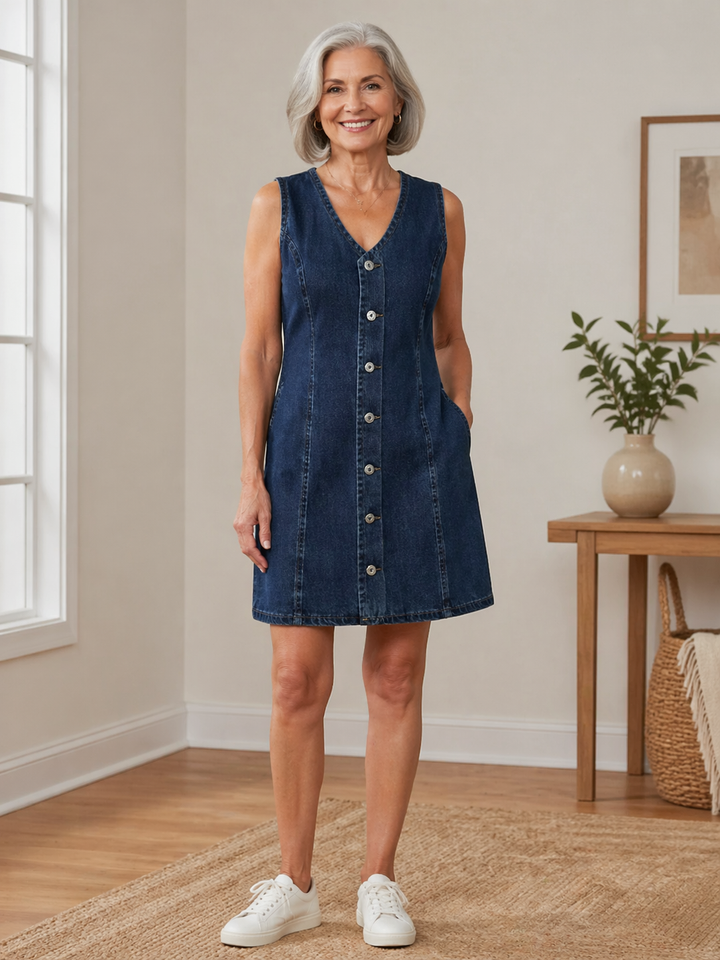 Rosa - Abito Denim Libero
