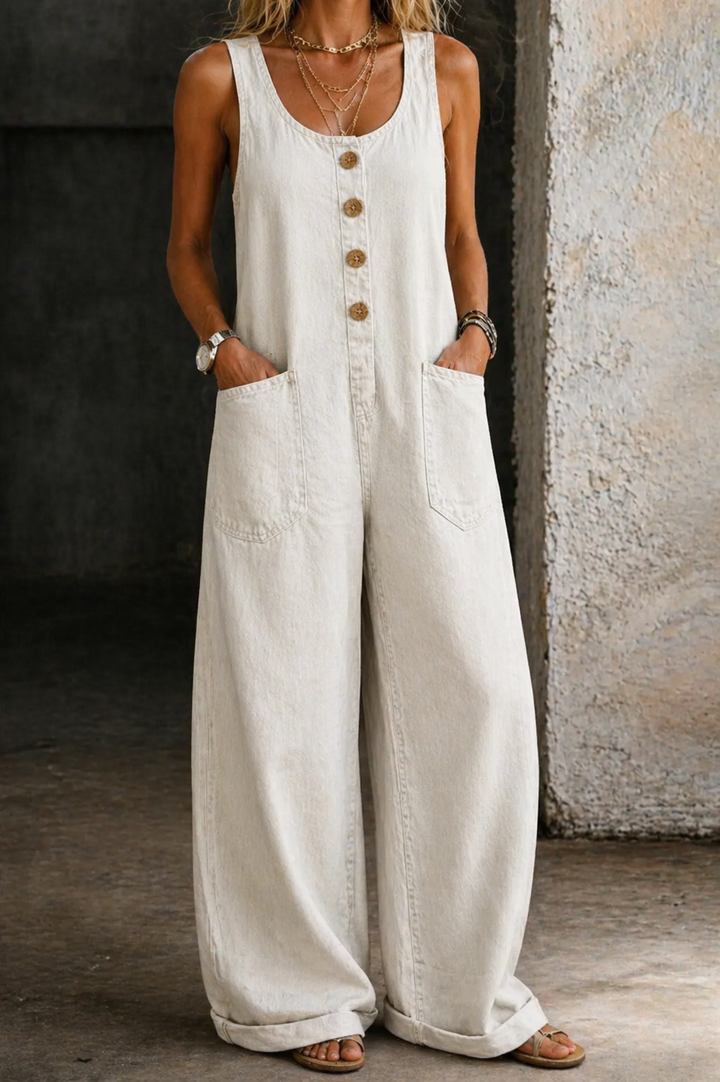 Letizia - Tuta in Cotone Stile Vintage
