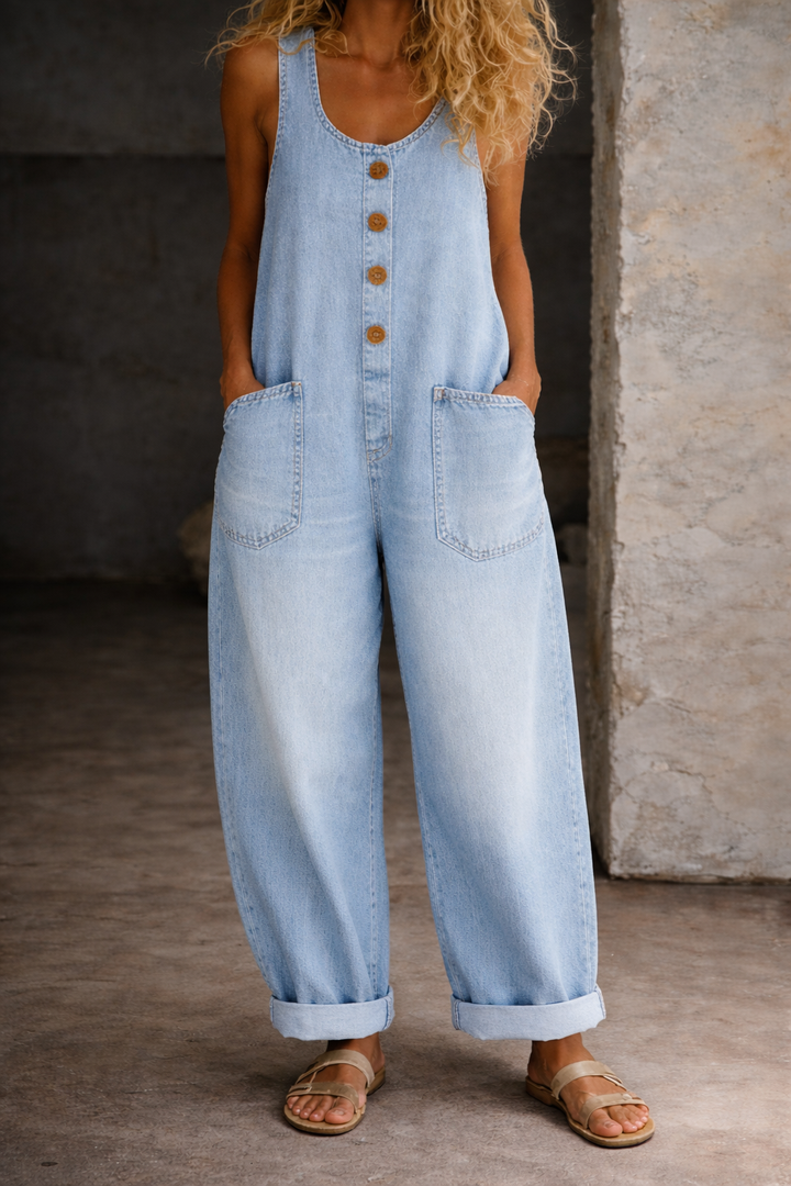 Camilla - Pantaloni da Giardinaggio Comodi in Cotone Lavato