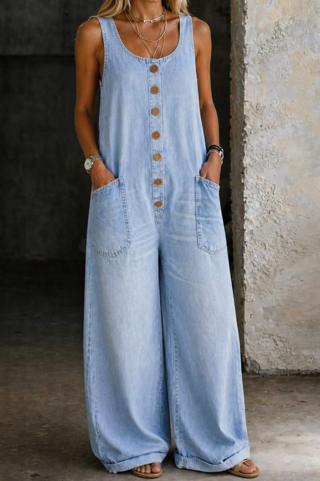 Camilla - Pantaloni da Giardinaggio Comodi in Cotone Lavato