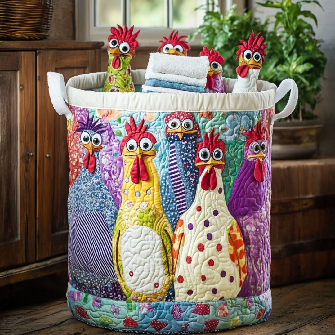 Cesto della Biancheria Galline Chic
