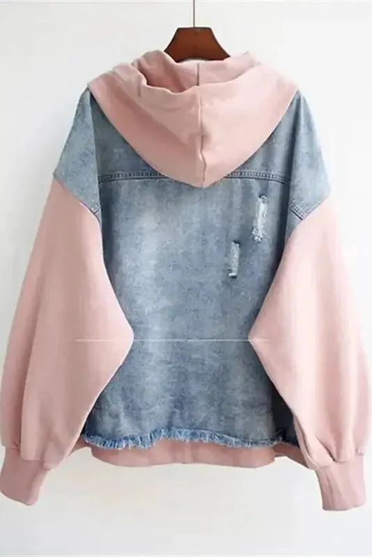 Arianna - Giacca di jeans bicolore