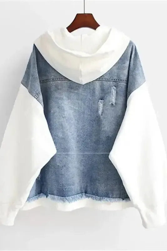Arianna - Giacca di jeans bicolore