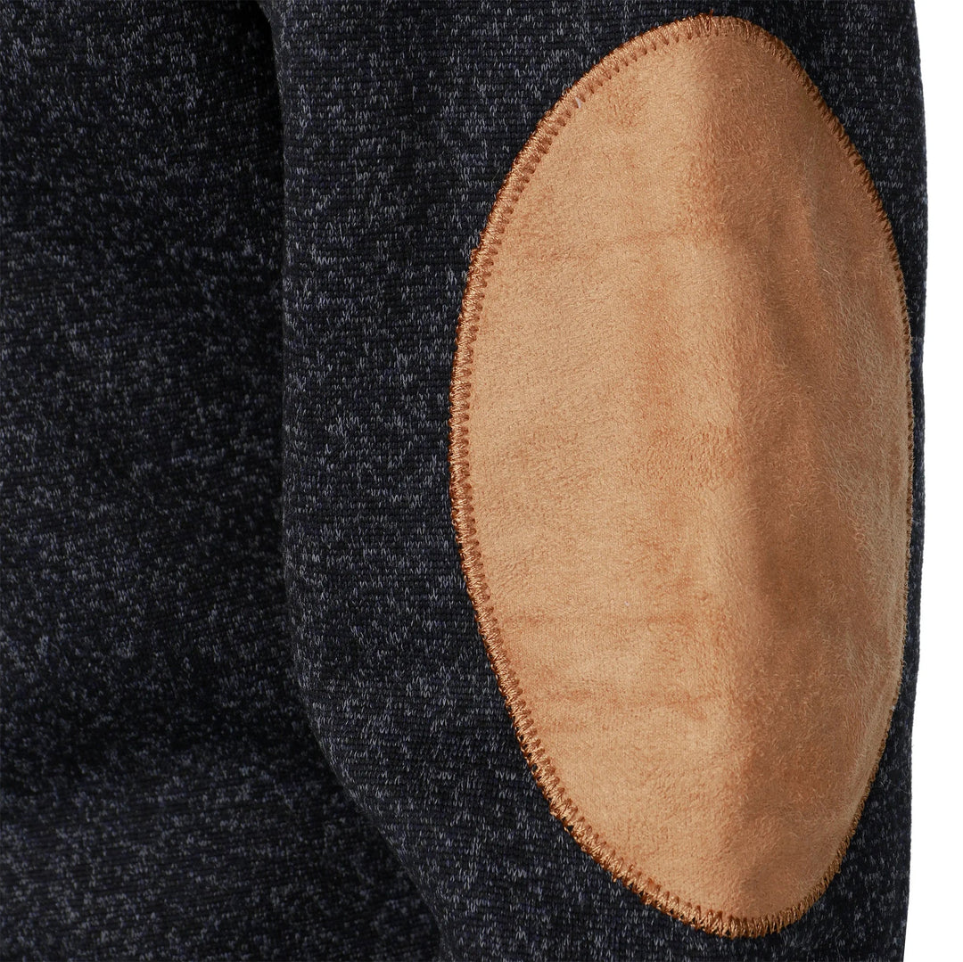 Luca | Maglione in grigio antracite con collo alto abbottonato