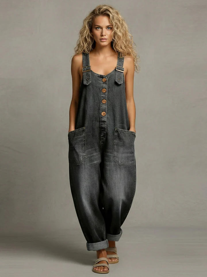 Giorgia - Tuta di Jeans Elegante con Tasche
