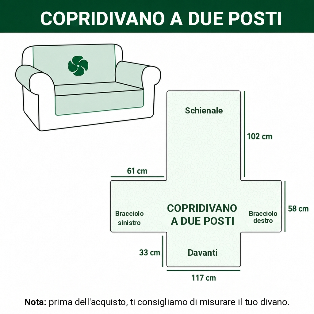 Orsola | Copridivano Trapuntato Classico