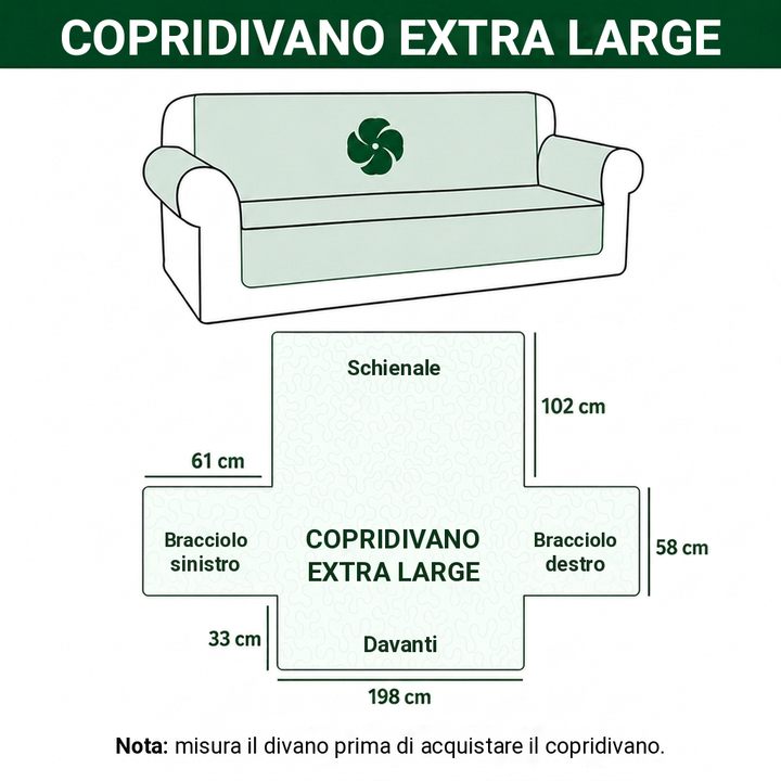 Massima | Copridivano Trapuntato Legno Color Ambra