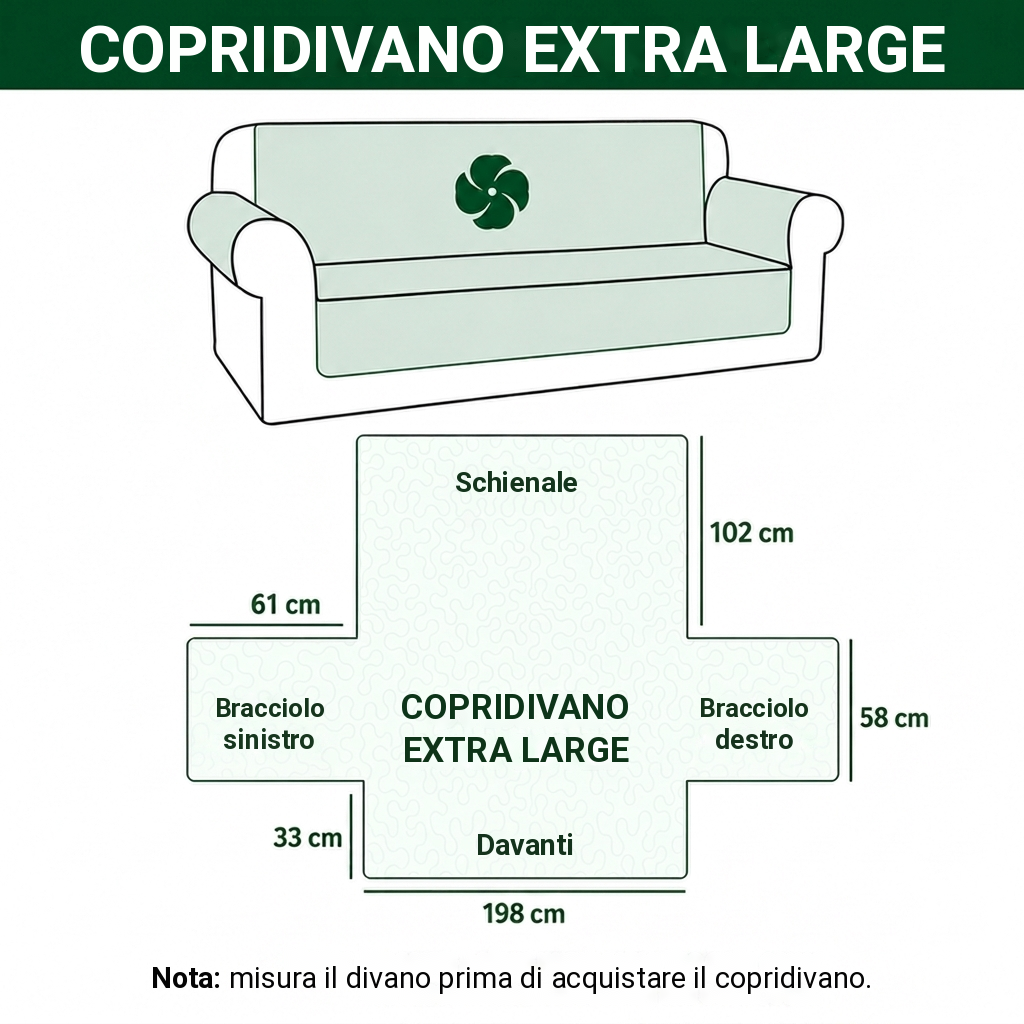 Priscilla | Copridivano Trapuntato Cavallo e Cielo