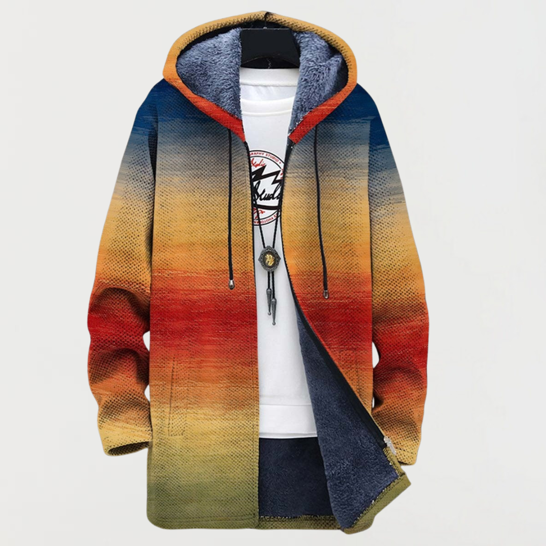 Camilla | Cappotto con sfumatura di colori al tramonto