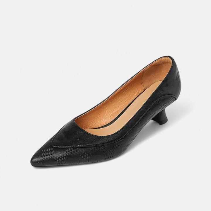 Scarpe con tacco in pelle Amara