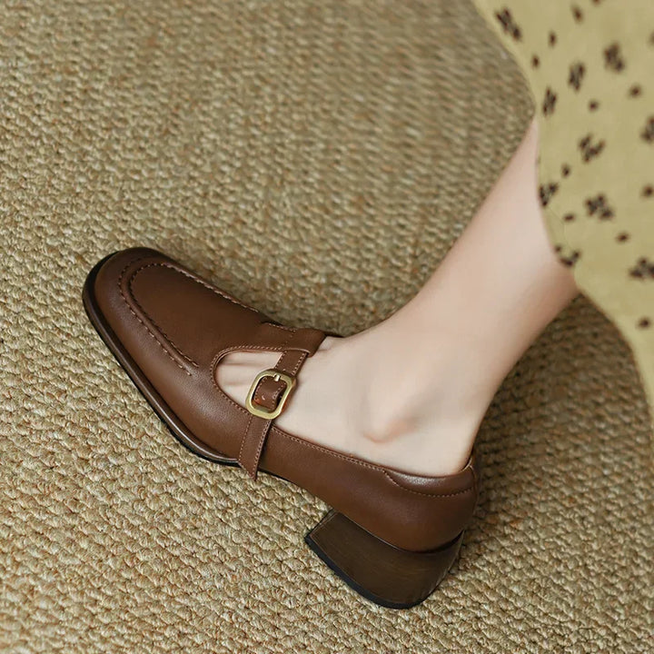 Emilia – Scarpe T-Steg in stile vintage