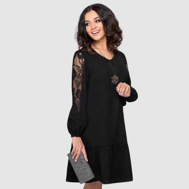 Hanna - Abito midi con pizzo