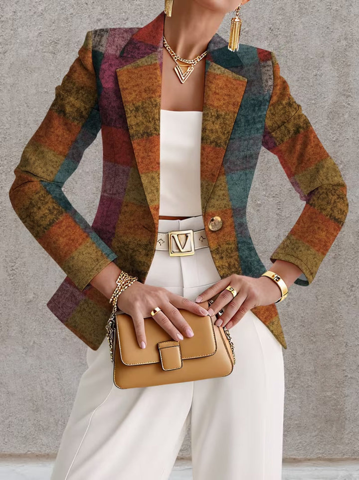 Emily | Blazer a quadri autunnale da donna