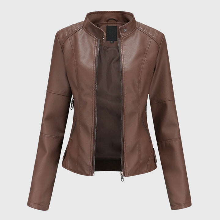 Giorgina™ - Giacca in Pelle Elegante per Donne