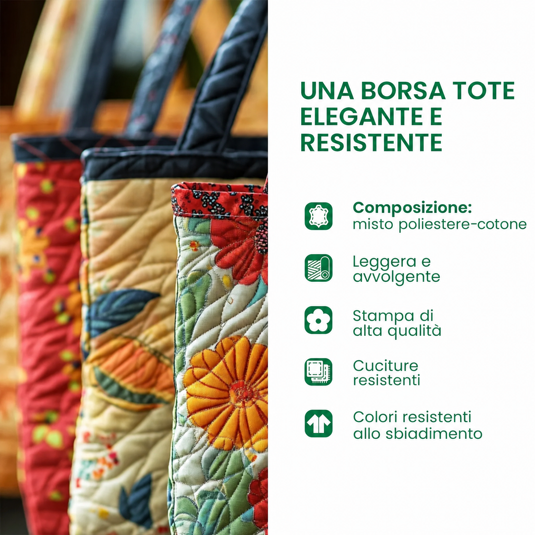 Adorabili Baffi Borsa Tote Trapuntata