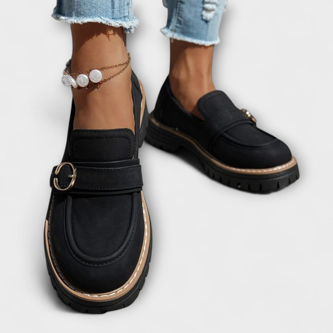Lora - Mocassini Casual a Punta Tonda