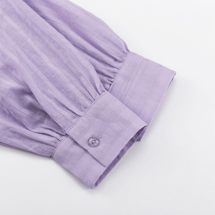 Viola - Completo Camicia Bottonata e Pantaloni Corti Arieggiati