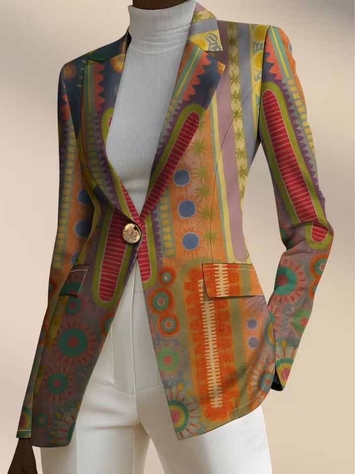 Charlotte | Blazer da Donna con Stampa a Medaglione