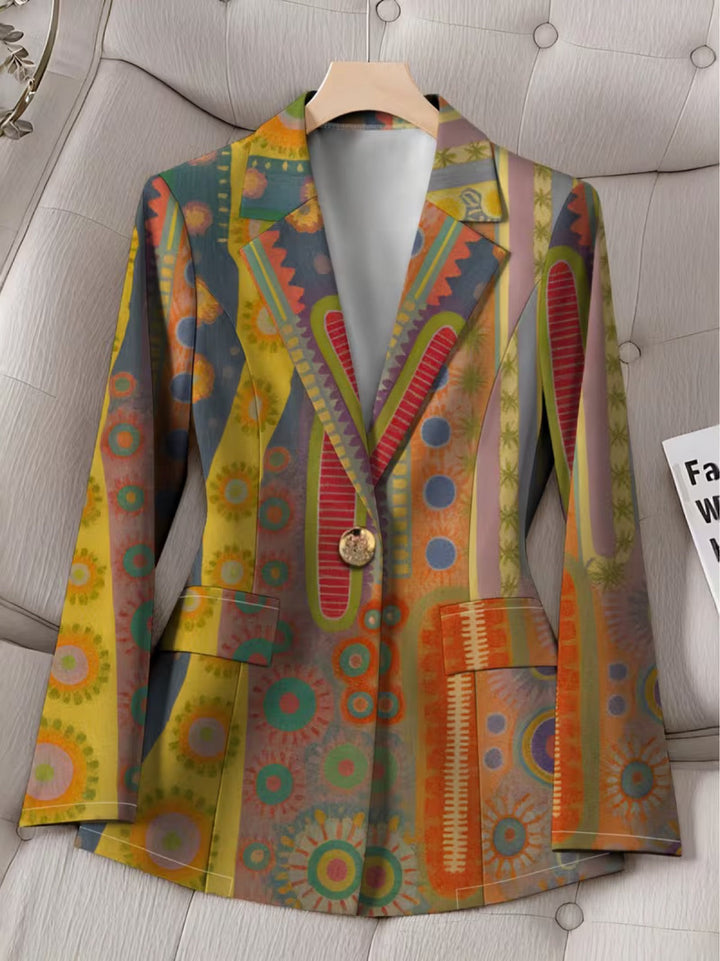 Charlotte | Blazer da Donna con Stampa a Medaglione