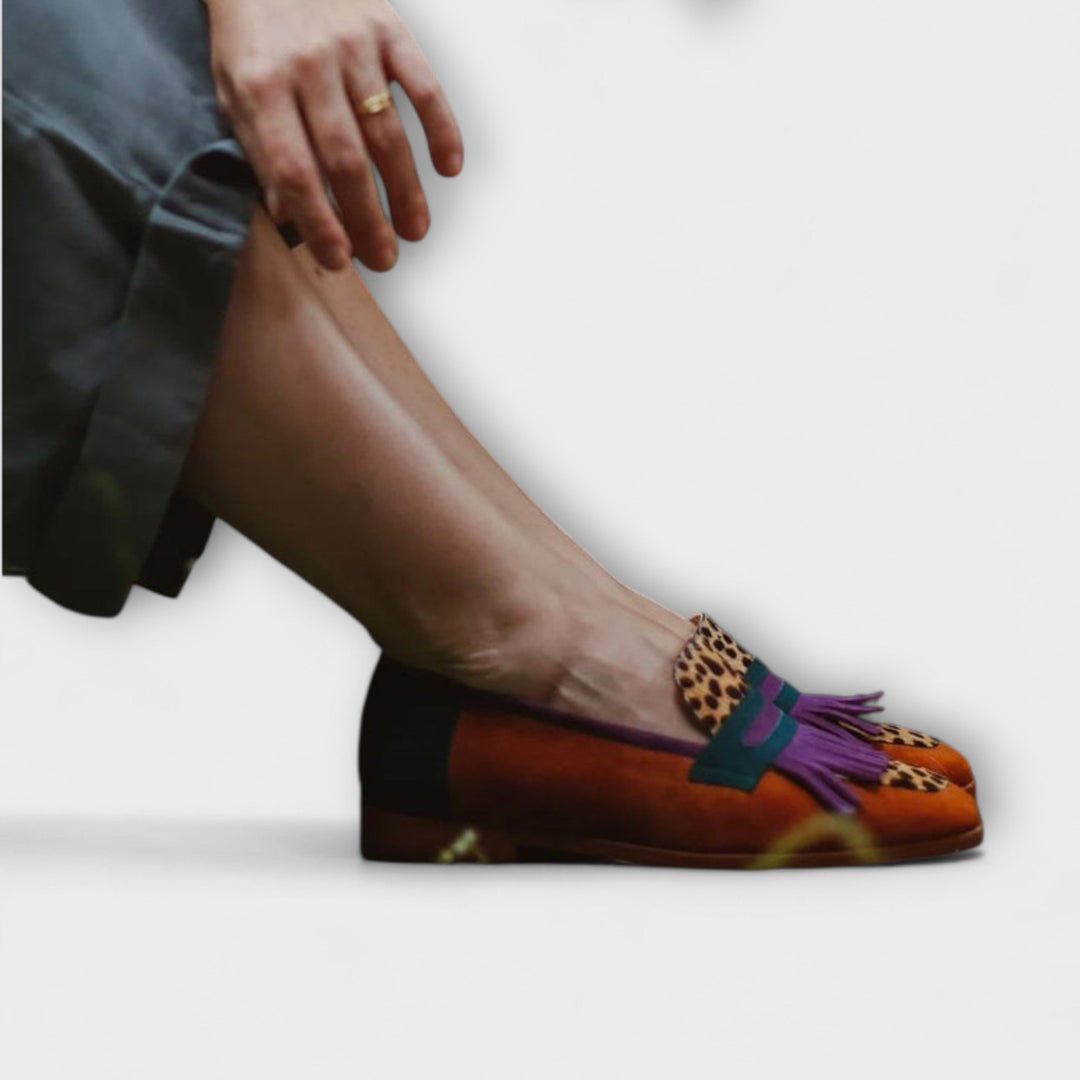 Fallon - Mocassino Marrone Leopardo