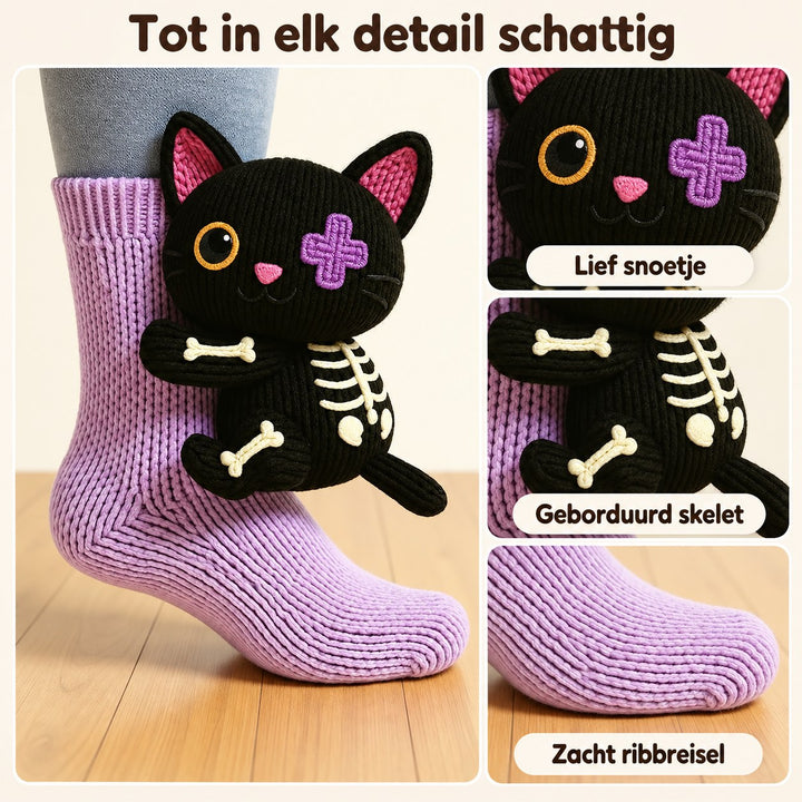 Pavimento | Calzini Coccolosi Gatto Scheletro
