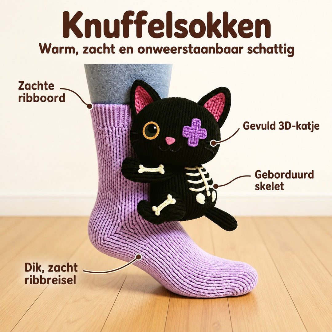 Pavimento | Calzini Coccolosi Gatto Scheletro