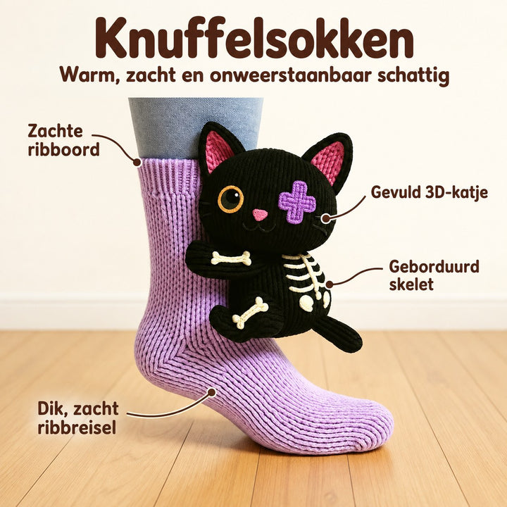 Pavimento | Calzini Coccolosi Gatto Scheletro