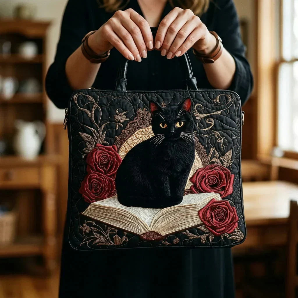 Borsa Artigianale - Gatto Nero e Libri
